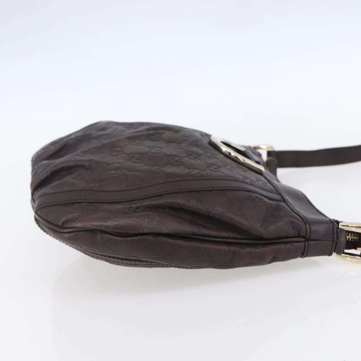 Gucci D Ring Messenger Bag Burgundy Leather Good condition - Model View