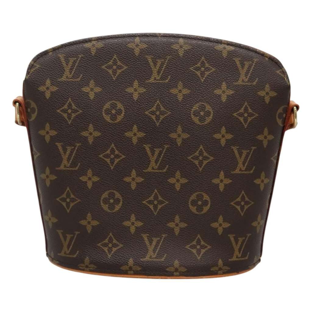 Louis Vuitton Drouot Handbag Brown Canvas Good condition - Back View
