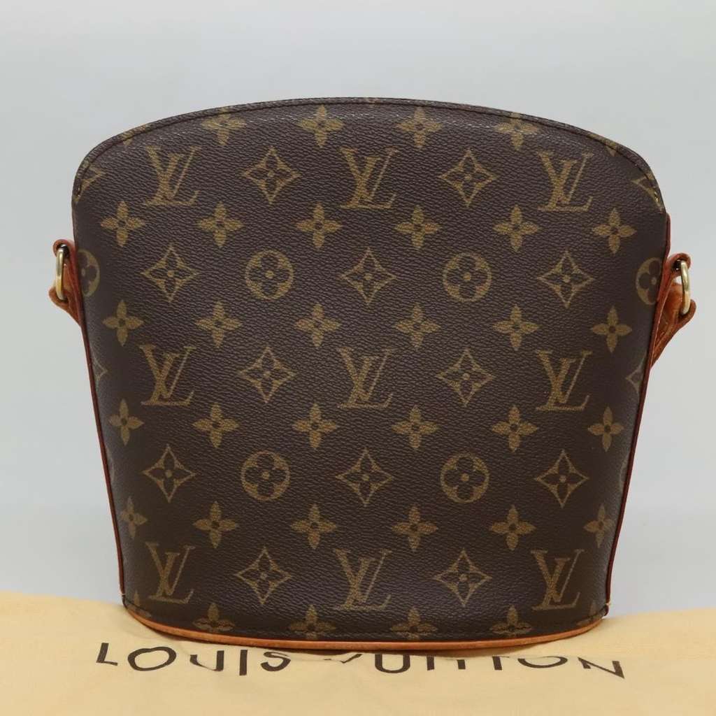 Louis Vuitton Drouot Handbag Brown Small Canvas | Pre-Owned