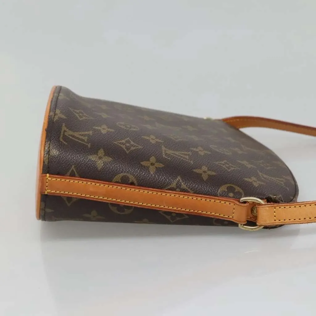 Louis Vuitton Drouot Handbag Brown Canvas Good - Inside View
