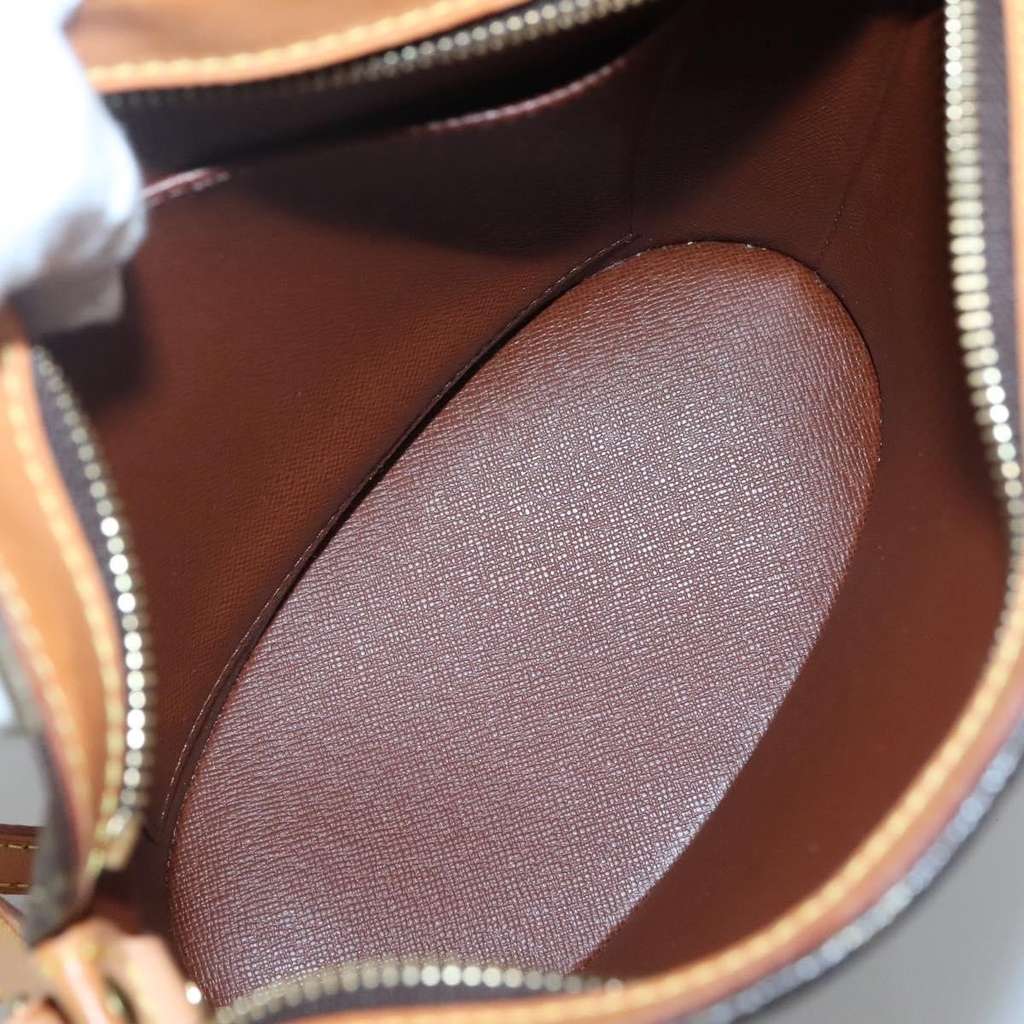 Louis Vuitton Drouot Handbag Brown Canvas Good condition - Box View