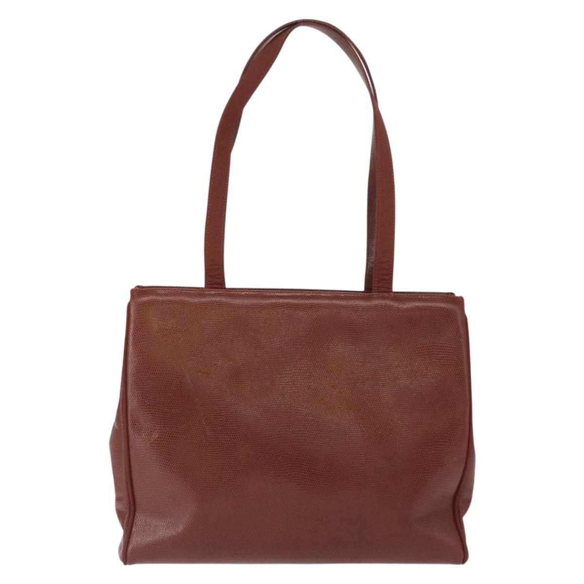 Salvatore Ferragamo Vala tote Brown Leather Good condition - Back View