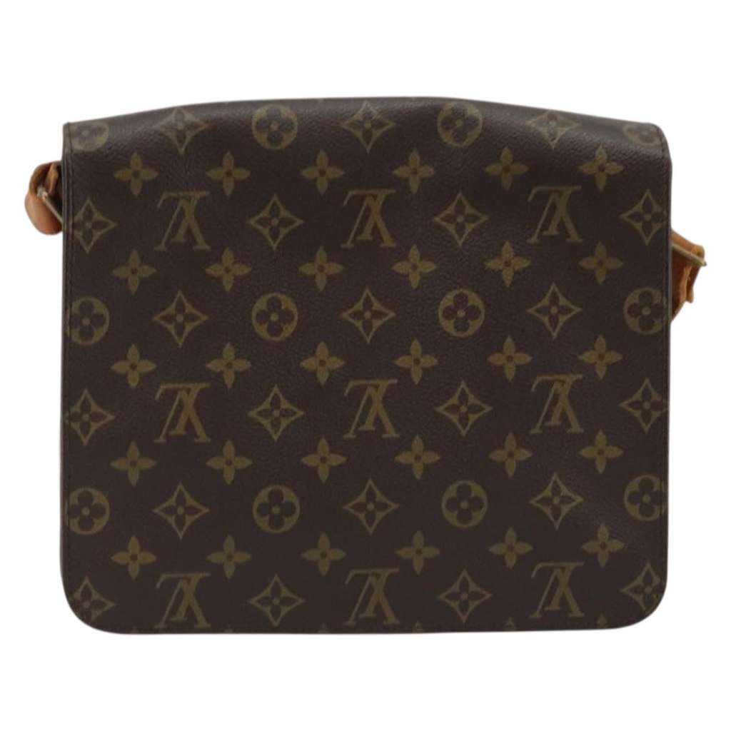 Louis Vuitton Cartouchiere Handbag Brown Canvas Fair condition - Back View