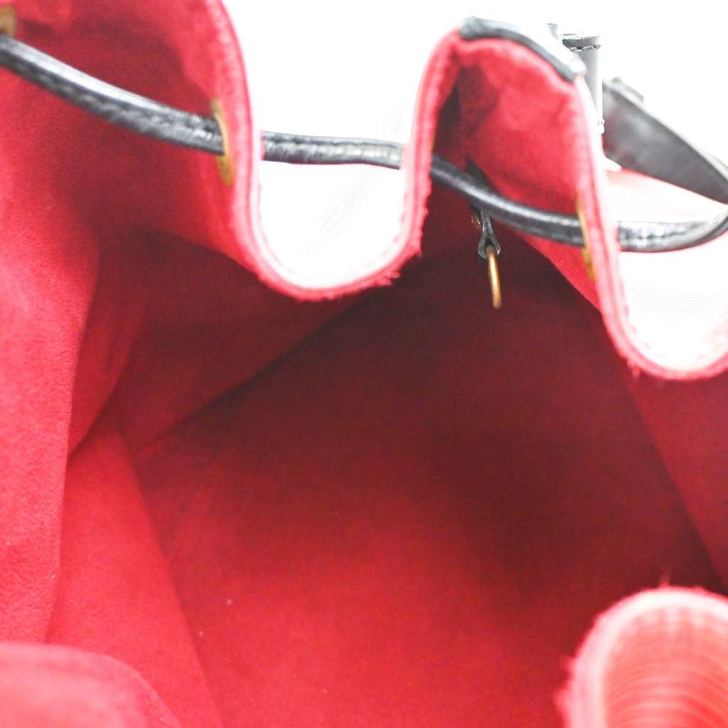 Louis Vuitton Petit Noe Handbag Red Leather Good condition - Box View