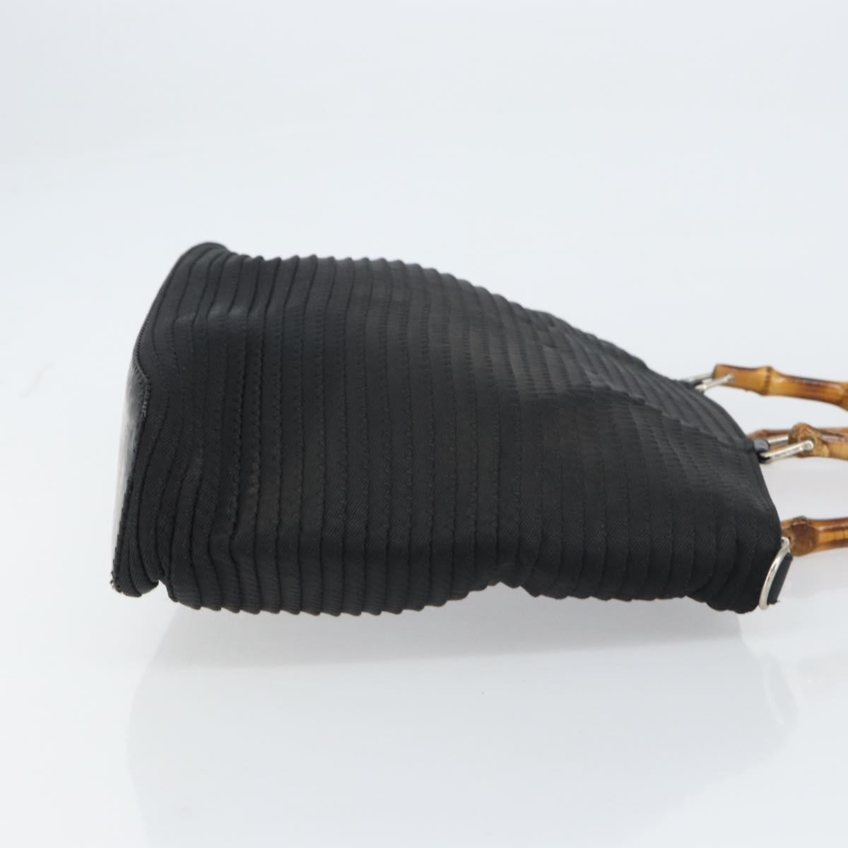 Gucci Vintage Bamboo Handle Bag Black Good condition - Inside View
