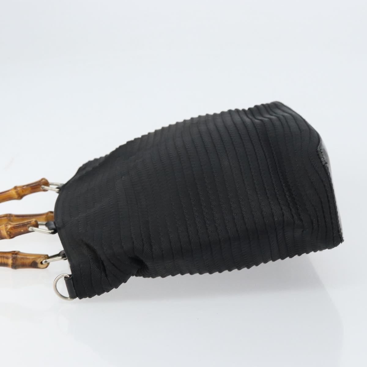 Gucci Vintage Bamboo Handle Bag Black Good condition - Model View