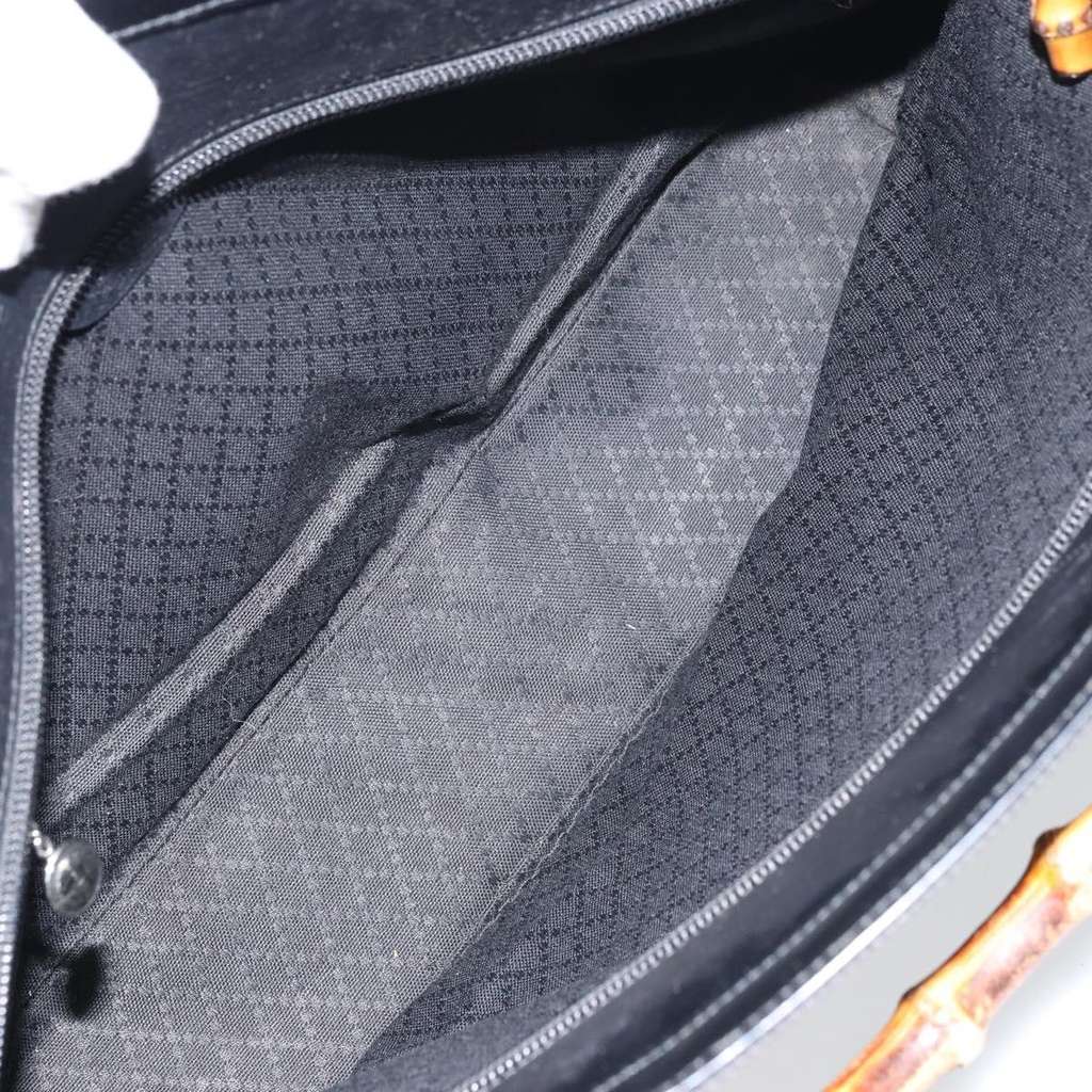 Gucci Vintage Bamboo Handle Bag Black Good condition - Box View