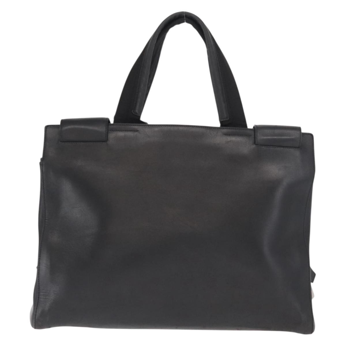 Prada Vintage Briefcase Black Leather Good condition - Back View