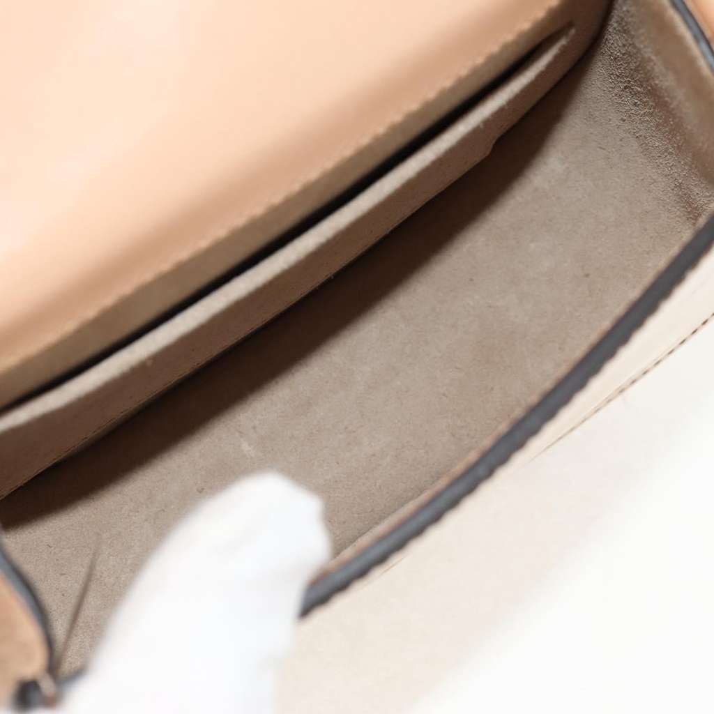 Chloe Nile Crossbody Bag Beige Leather Good condition - Box View