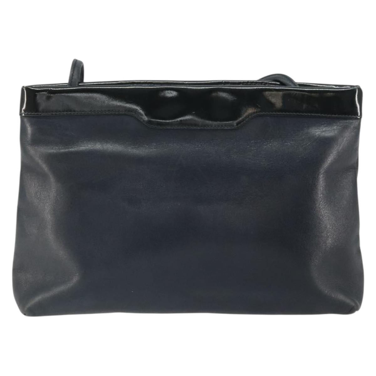 Salvatore Ferragamo Vintage Shoulder Bag Black Leather Good condition - Back View