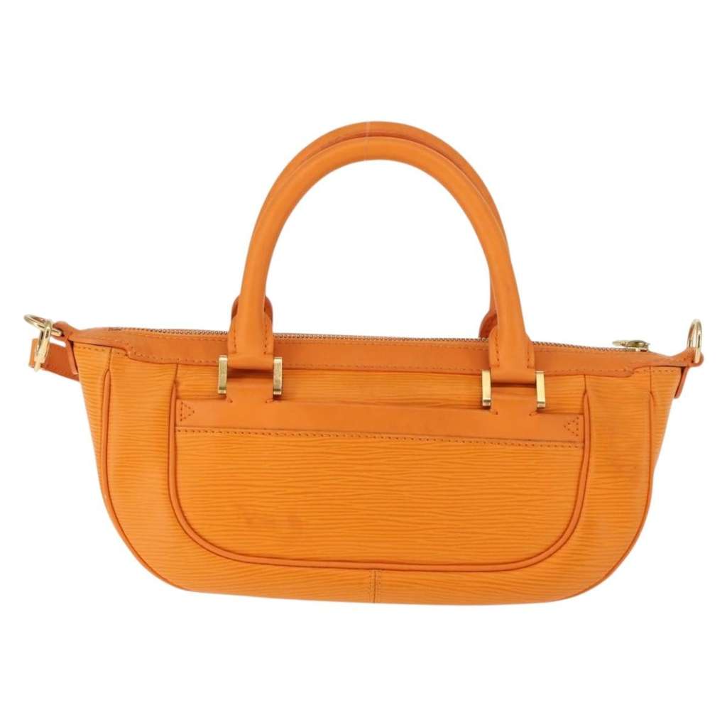Louis Vuitton Danura Handbag Orange Leather Good condition - Back View