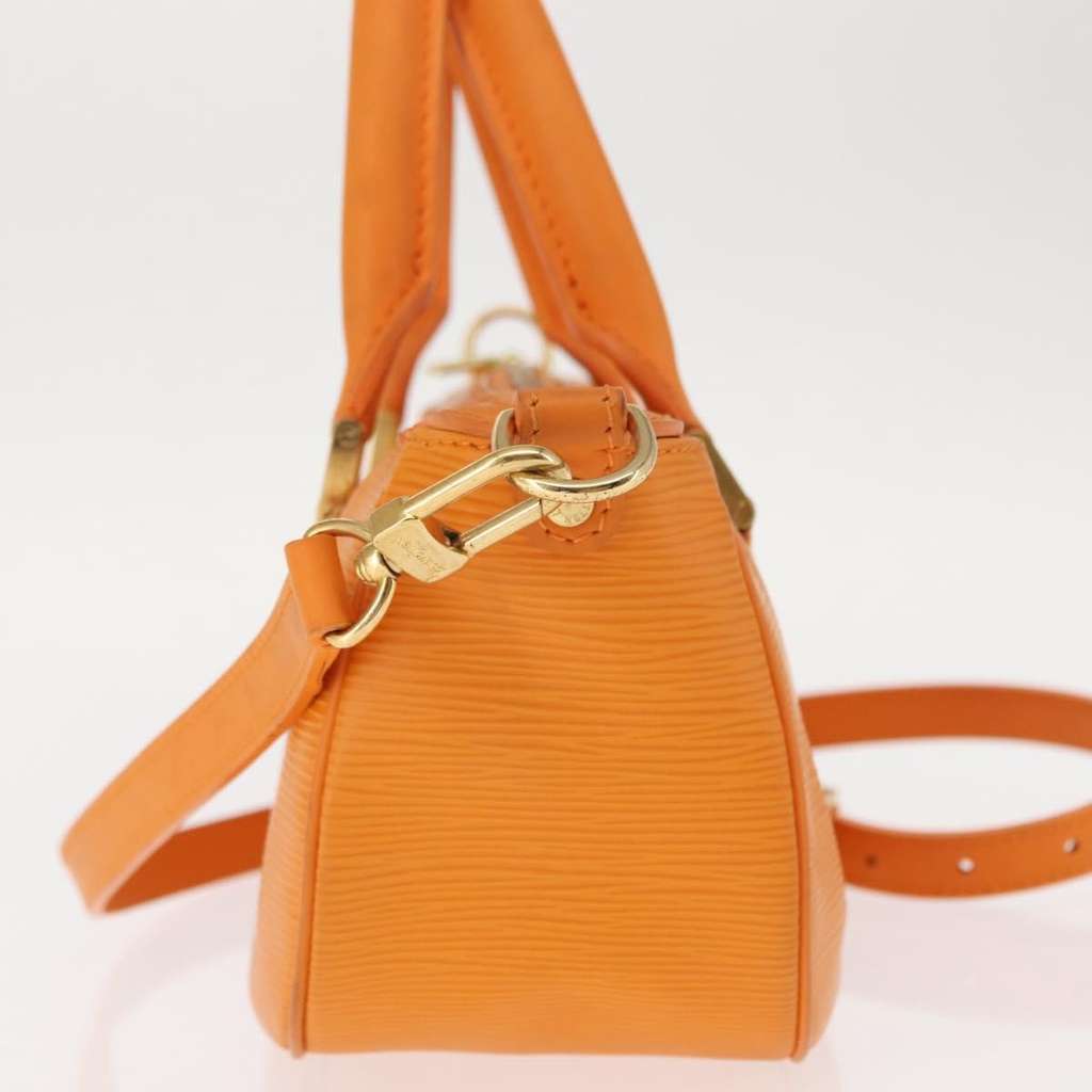 Louis Vuitton Danura Handbag Orange Leather Good condition - Inside View