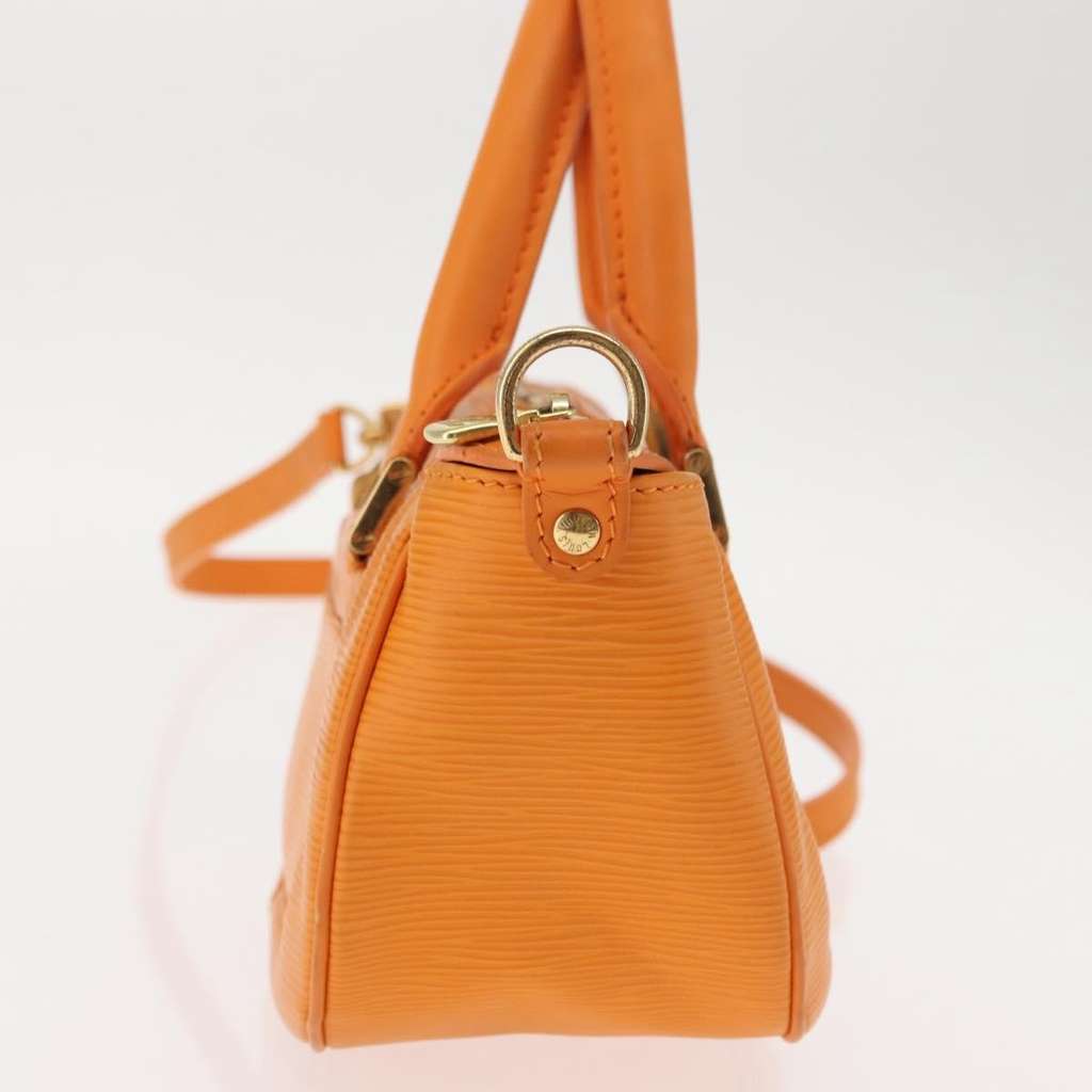 Louis Vuitton Danura Handbag Orange Leather Good condition - Model View