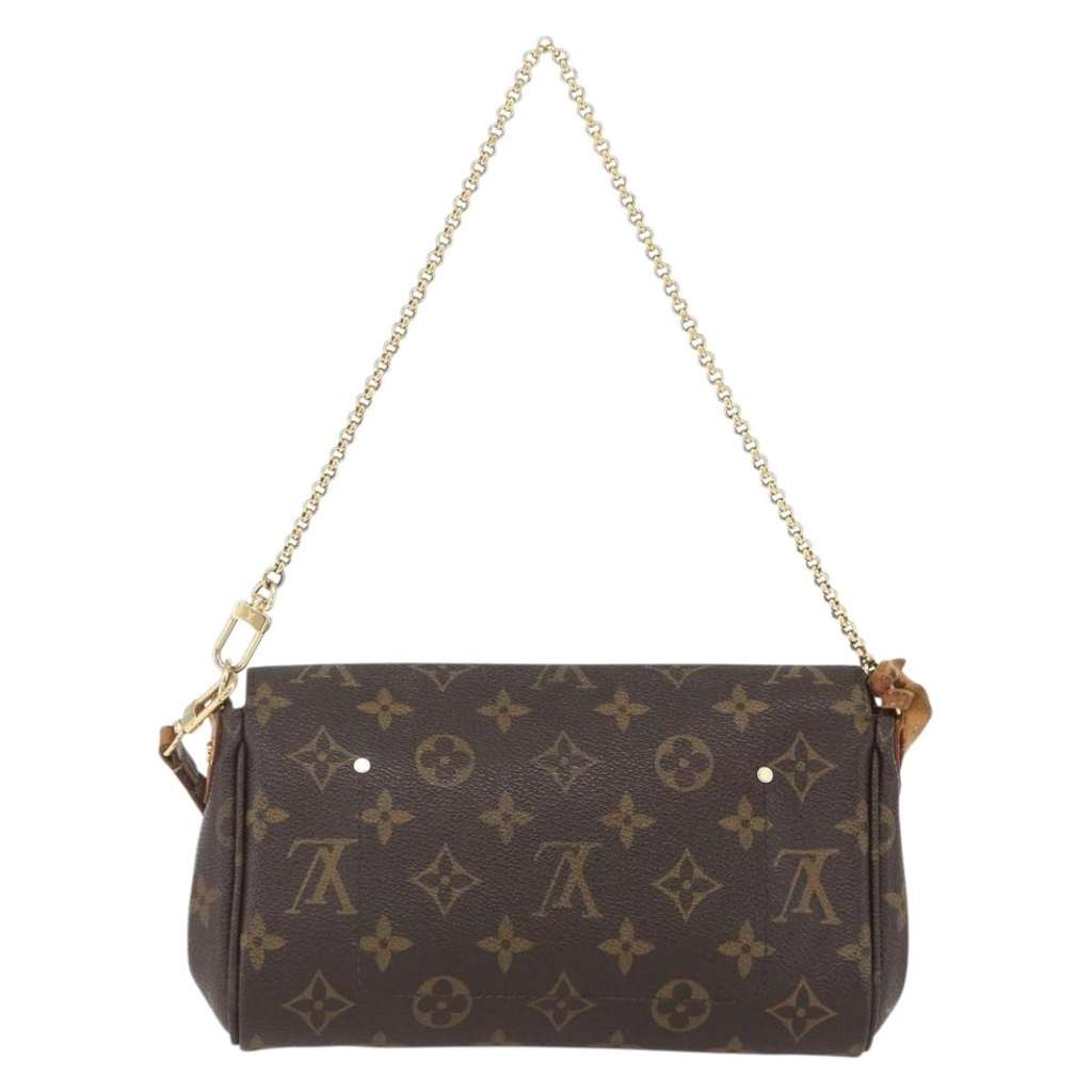Louis Vuitton Favorite Handbag Brown Canvas Fair condition - Back View