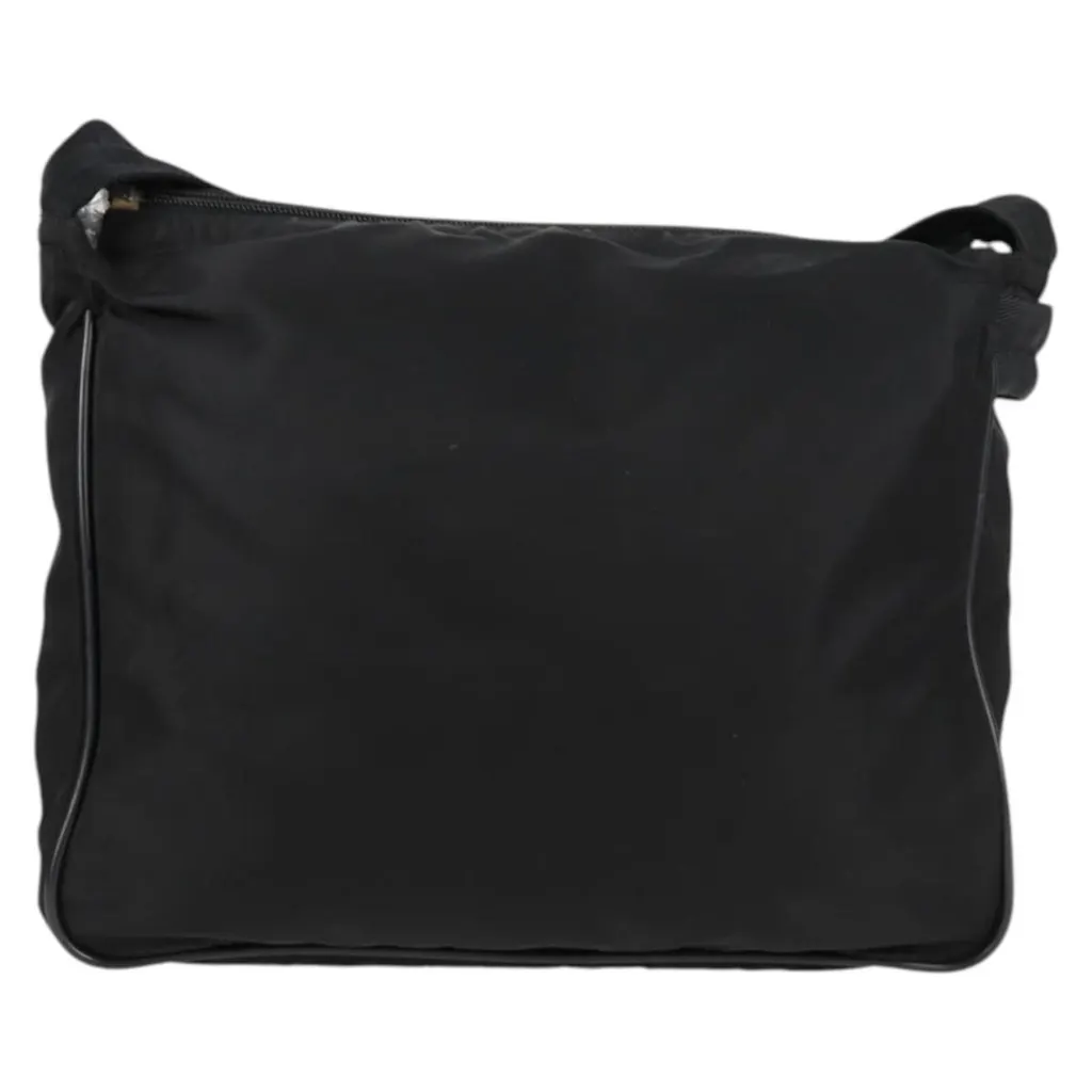 Prada Vintage Shoulder Bag Black Good - Back View