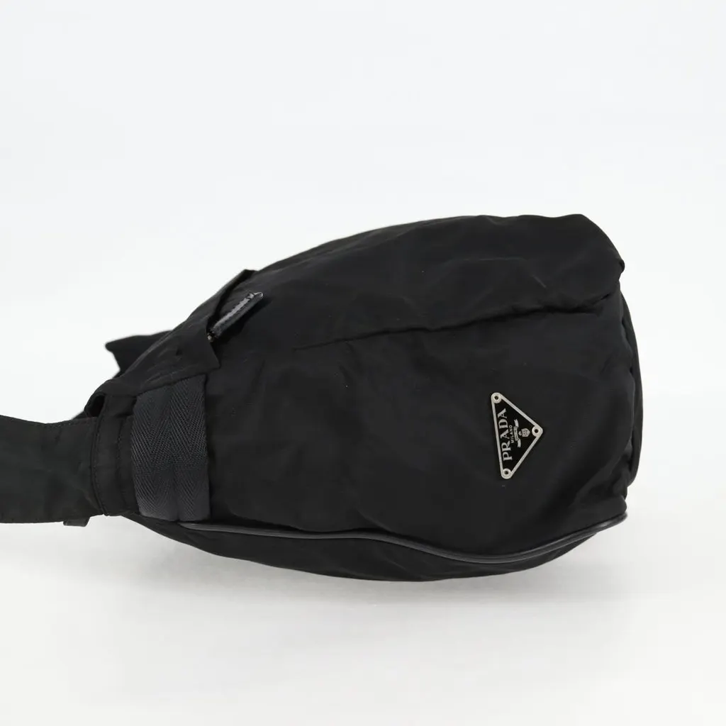 Prada Vintage Shoulder Bag Black Good - Inside View