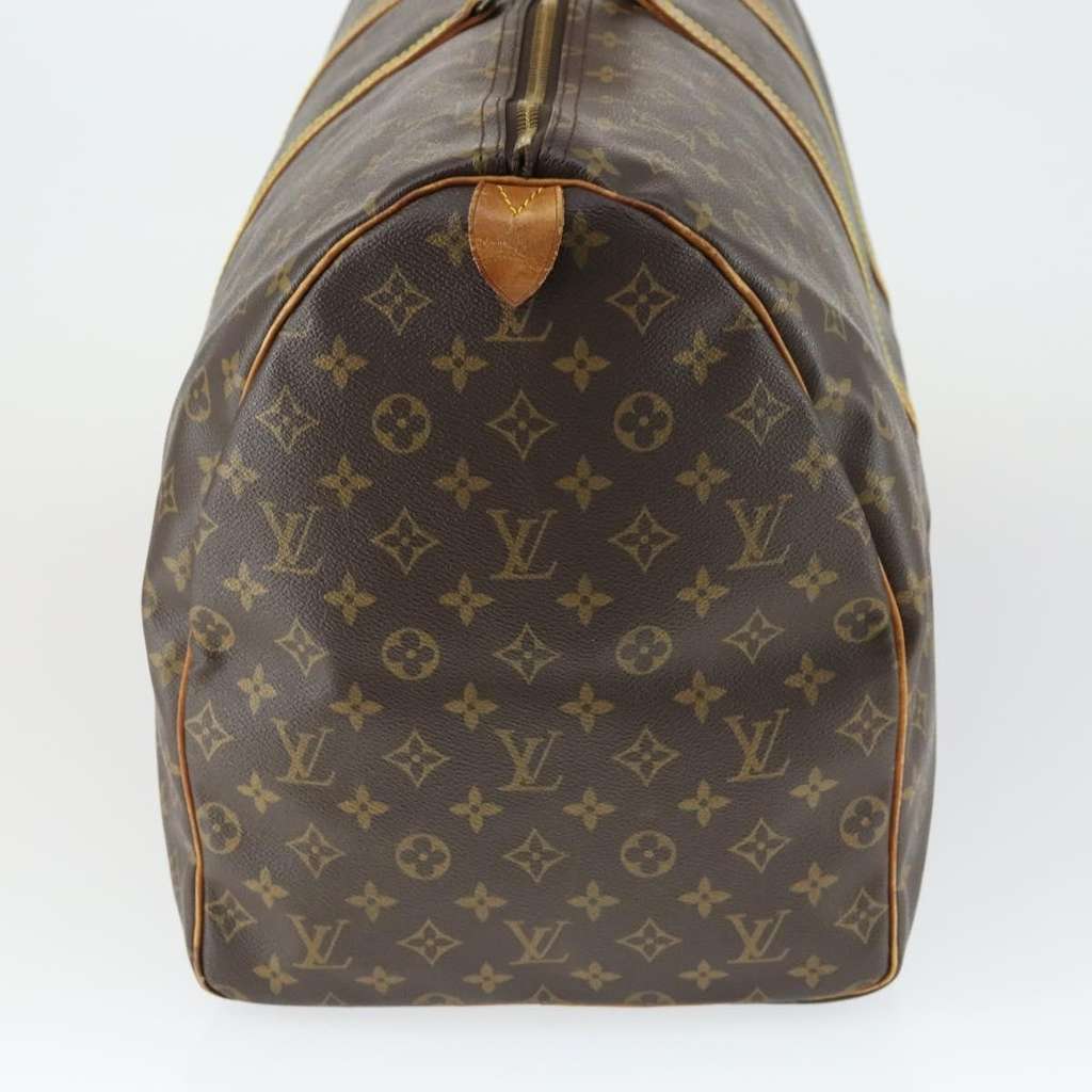 Louis Vuitton Keepall Bag Brown Canvas Fair condition - Model View