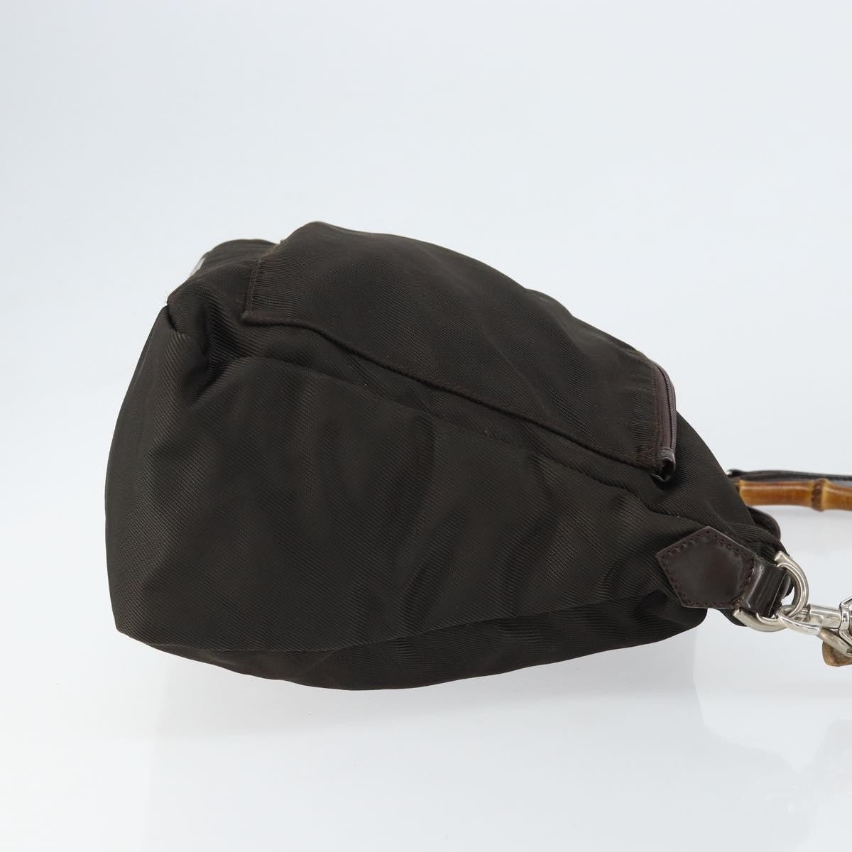 Gucci Vintage Bamboo Handle Bag Brown Good condition - Inside View