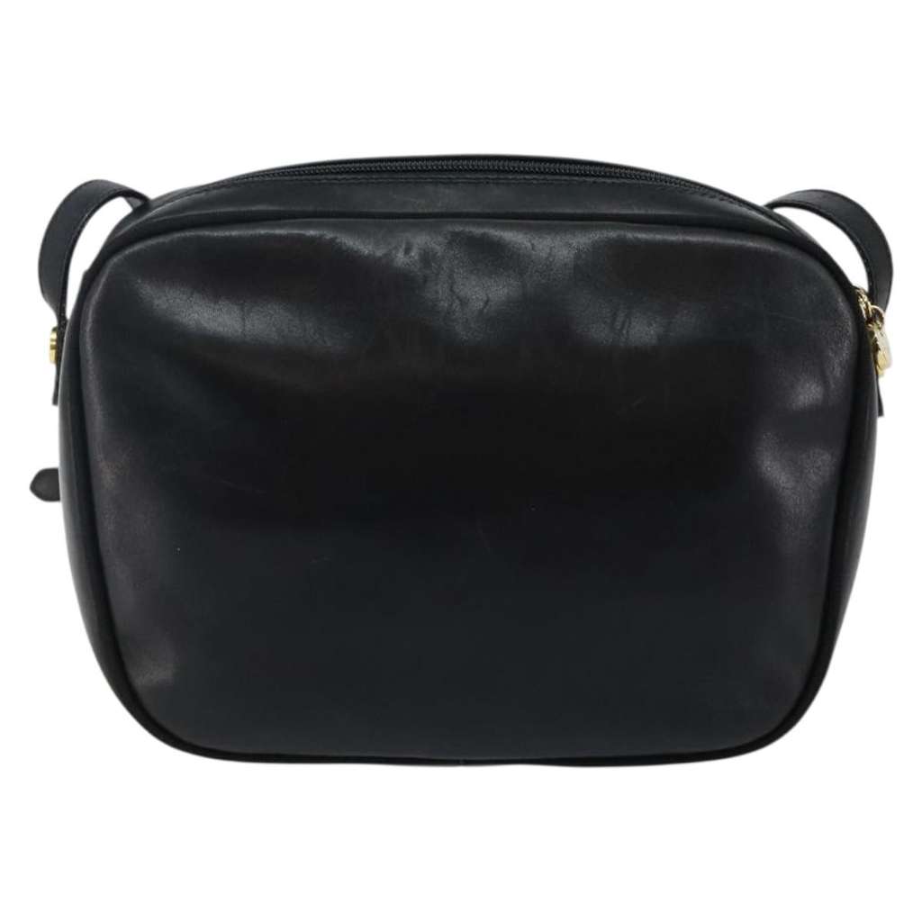 Salvatore Ferragamo Vala Shoulder Bag Black Leather Good condition - Back View
