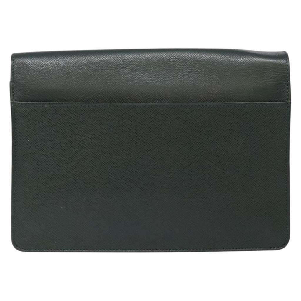 Louis Vuitton Kourad Pouch Green Leather Good condition - Back View