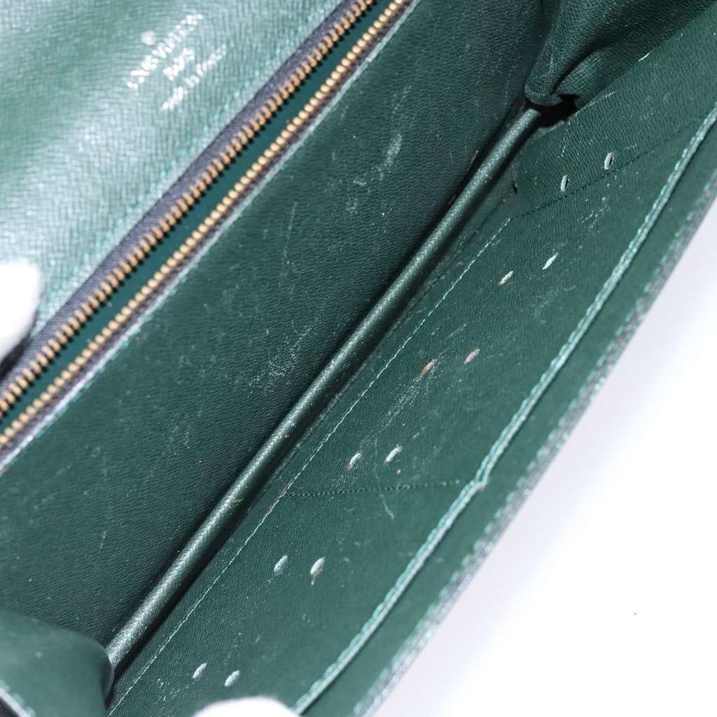 Louis Vuitton Kourad Pouch Green Leather Good condition - Box View