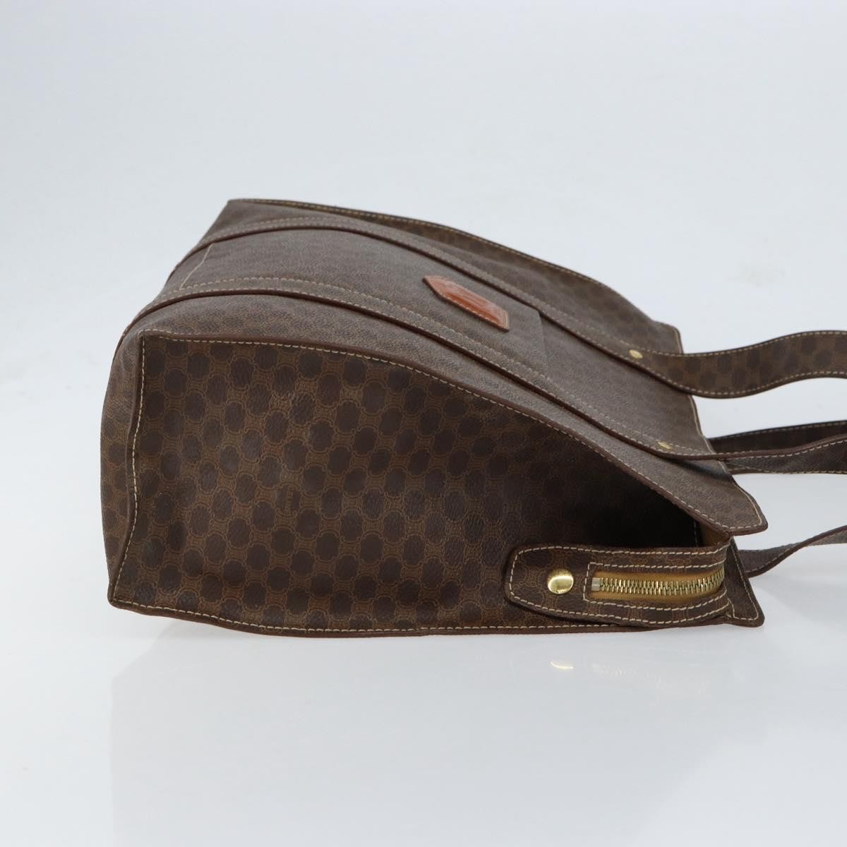 Celine Vintage Macadam Tote bag Brown Canvas Good condition - Inside View