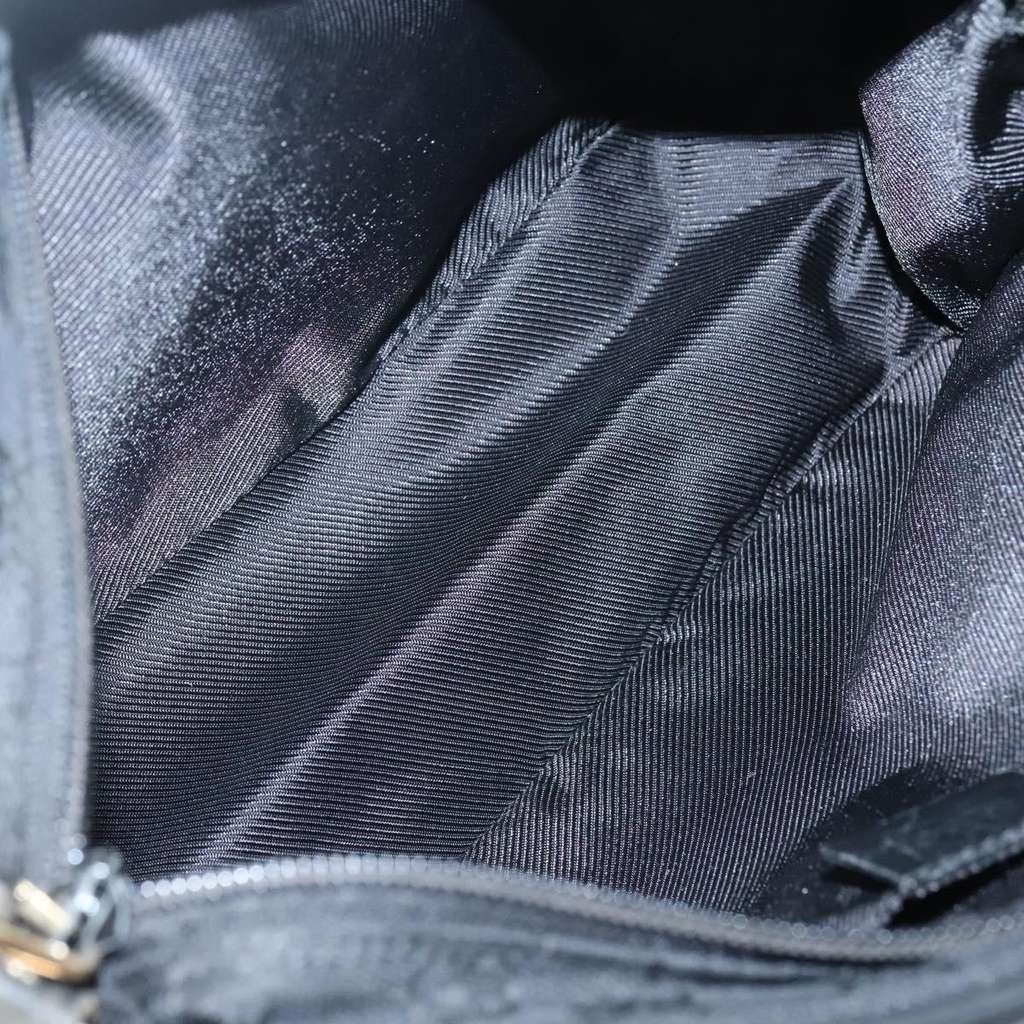 Gucci Flap Messenger Bag Black Canvas Good condition - Box View