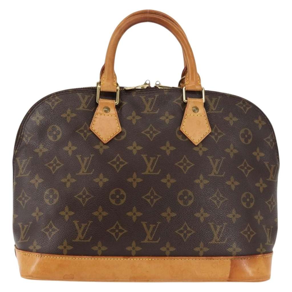 Louis Vuitton Alma Handbag Brown Canvas Good condition - Back View