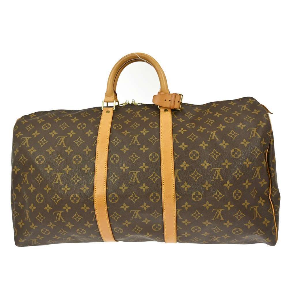 Louis Vuitton Keepall Bag Brown Canvas Fair condition - Back View