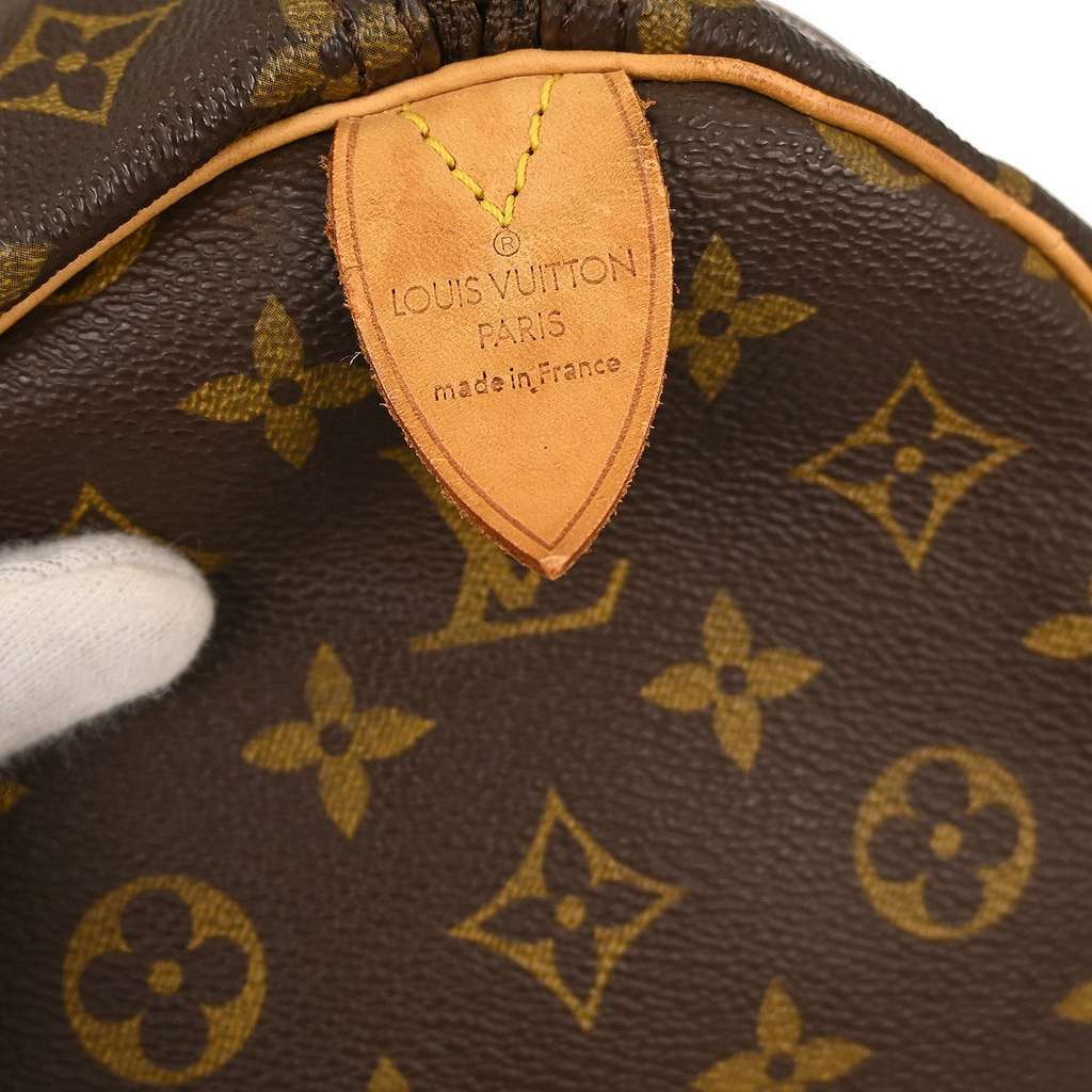 Louis Vuitton Keepall Bag Brown Canvas Fair condition - Model View