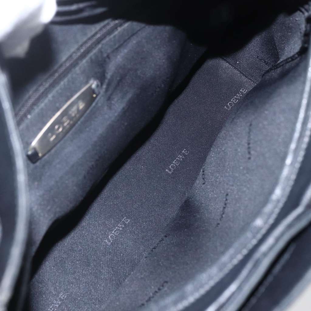 Loewe Vintage Anagram Tote Black Leather Good condition - Box View