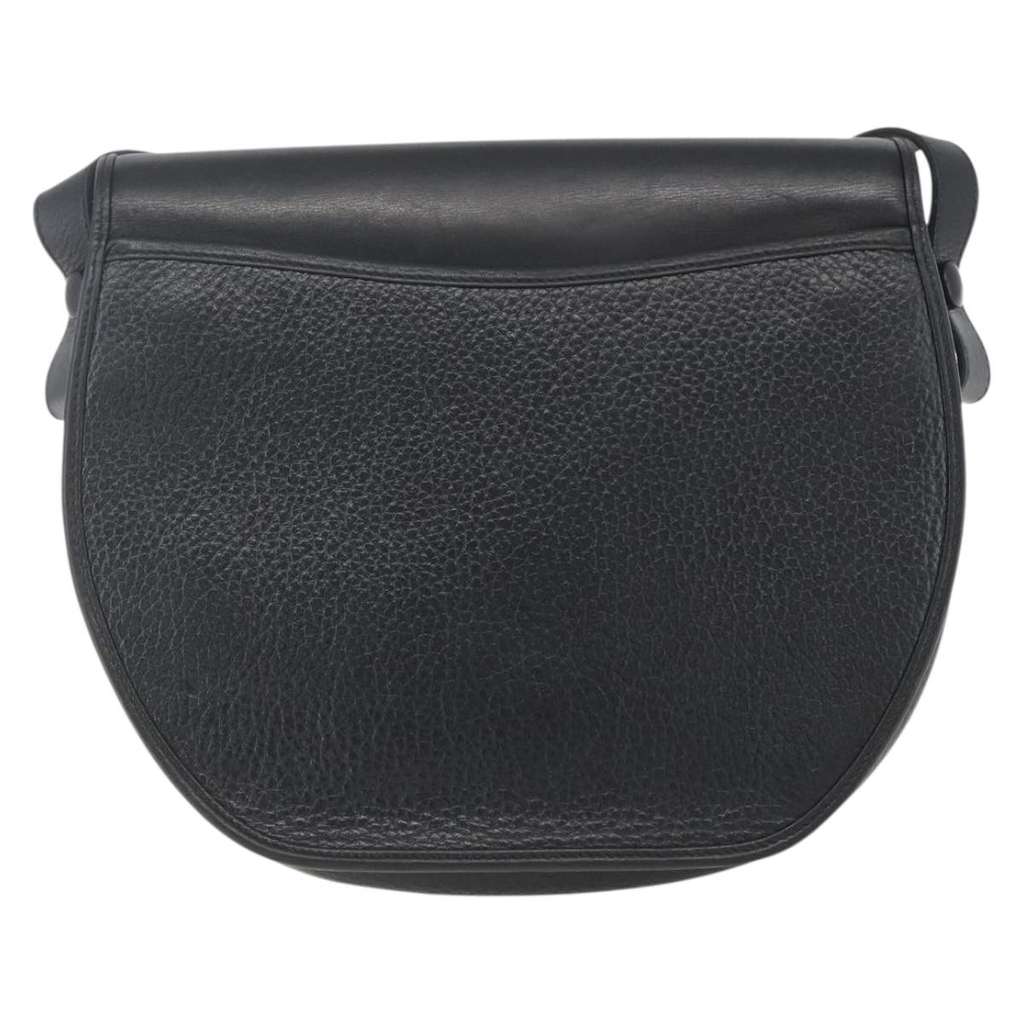 Christian Dior Vintage CD Flap Shoulder Bag Black Leather Good condition - Back View