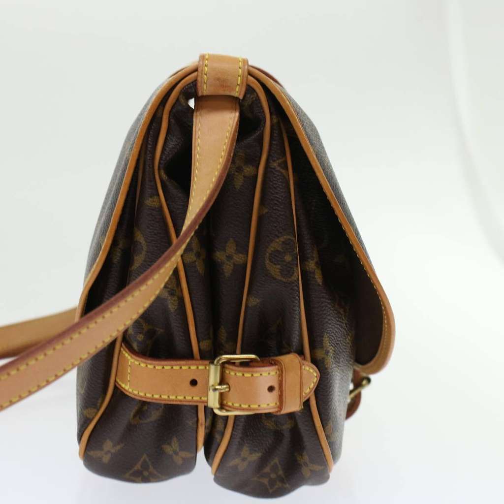 Louis Vuitton Saumur Handbag Brown Canvas Good condition - Inside View