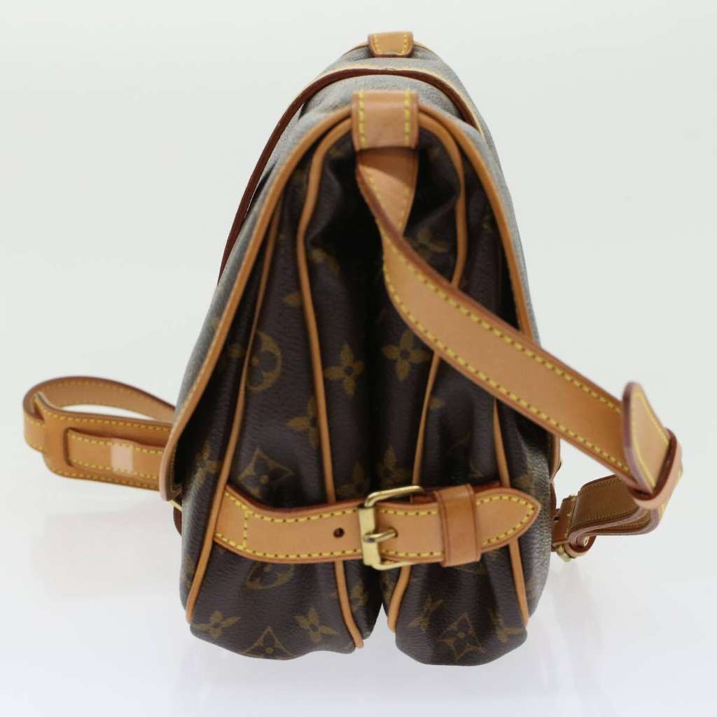 Louis Vuitton Saumur Handbag Brown Canvas Good condition - Model View