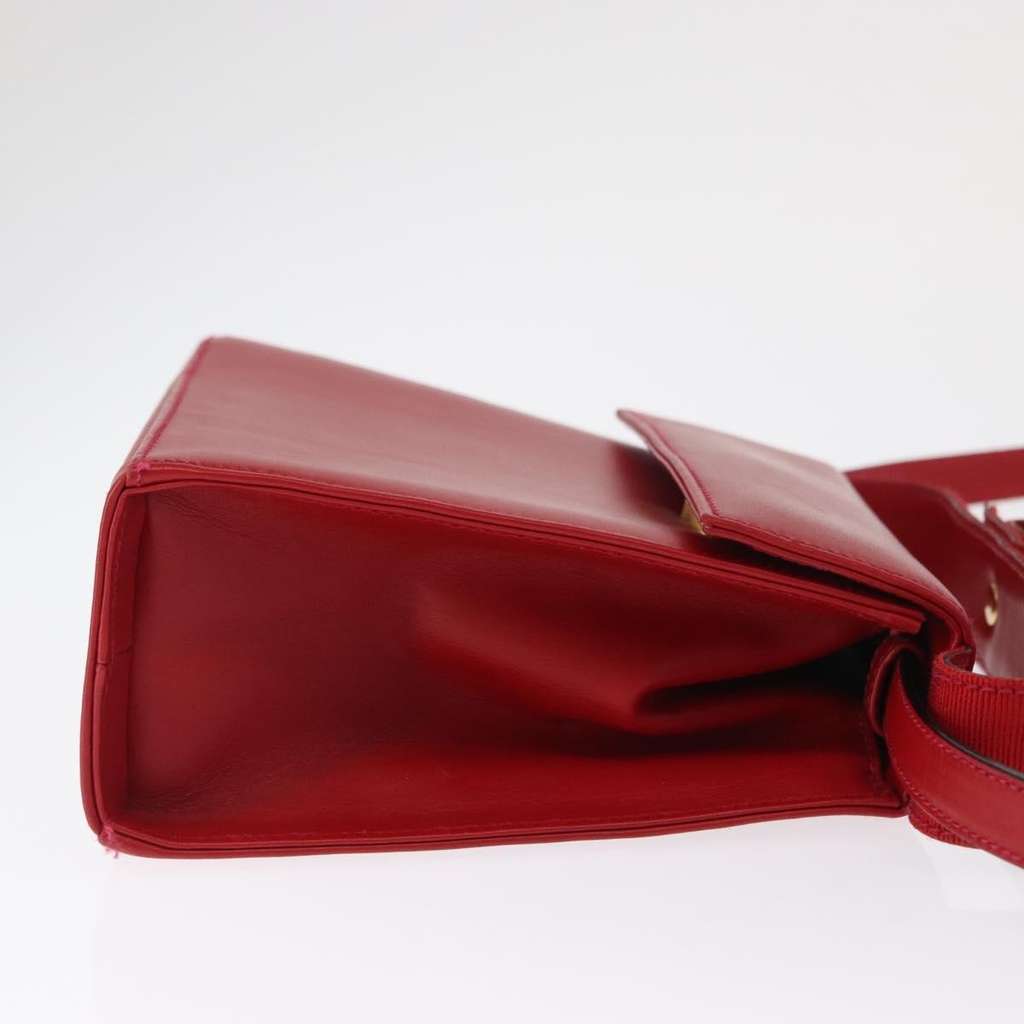 Salvatore Ferragamo Vala Handbag Red Leather Good condition - Inside View