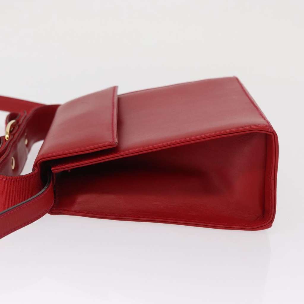 Salvatore Ferragamo Vala Handbag Red Leather Good condition - Model View