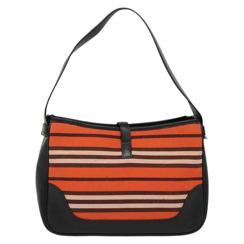 Burberry Blue Label shoulder bag Orange Canvas Good condition - Back View