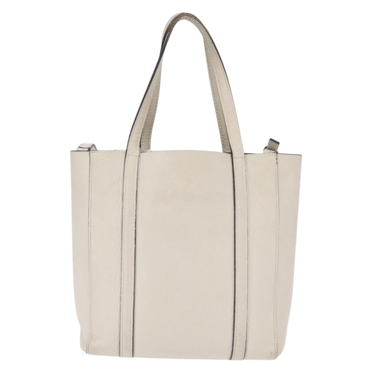 Balenciaga Everyday Tote White Leather Good condition - Back View