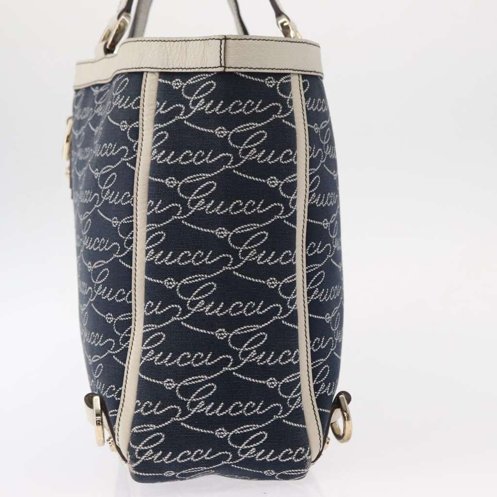 Gucci Abbey Tote Navy Canvas Good condition - Inside View
