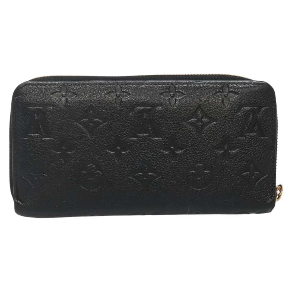 Louis Vuitton Portefeuille zippy Monogramme Empreinte Black Leather Good condition - Back View