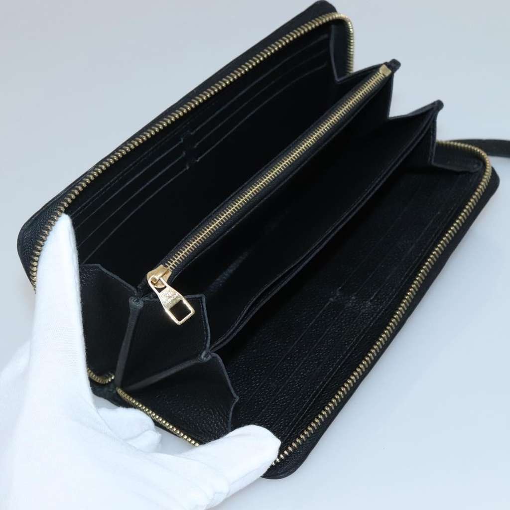 Louis Vuitton Portefeuille zippy Monogramme Empreinte Black Leather Good condition - Box View