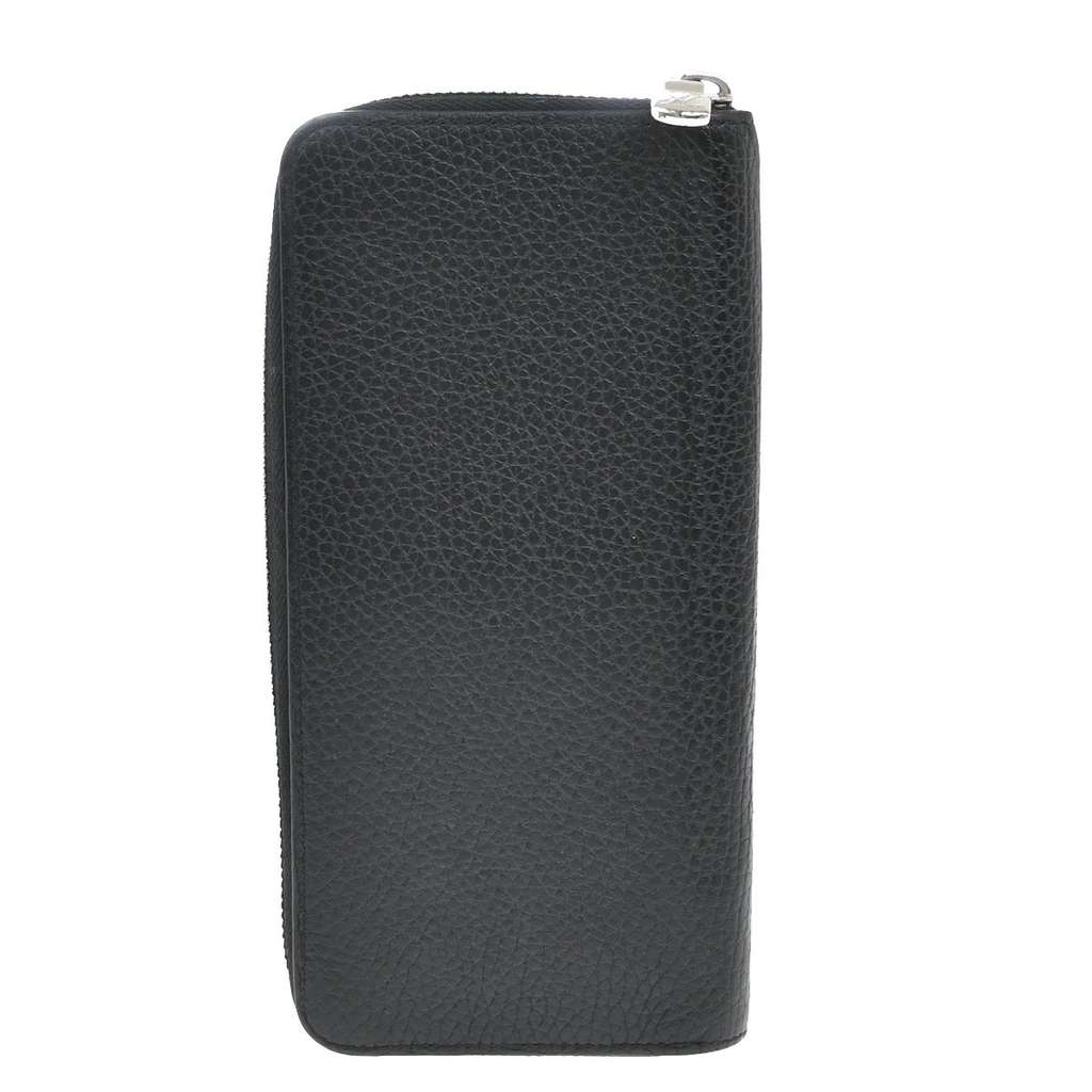 Louis Vuitton Zippy wallet vertical Black Leather Good condition - Back View