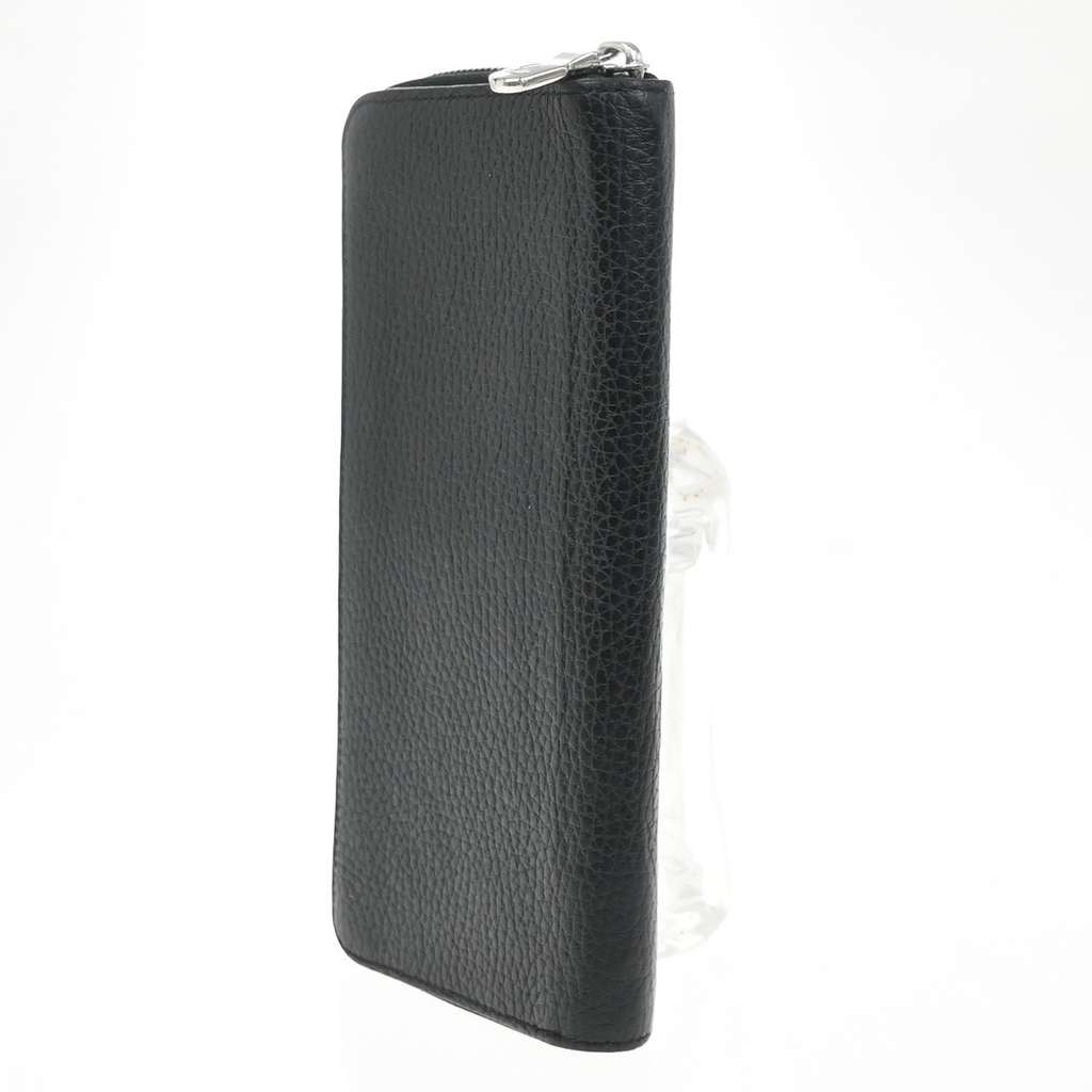 Louis Vuitton Zippy wallet vertical Black Leather Good condition - Model View