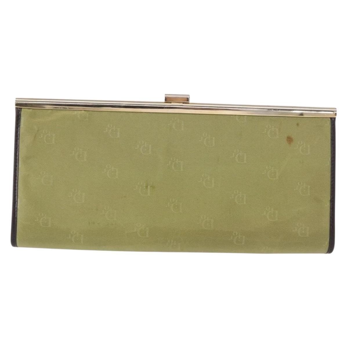 Christian Dior Trotter pouch Green Canvas Fair condition - Back View