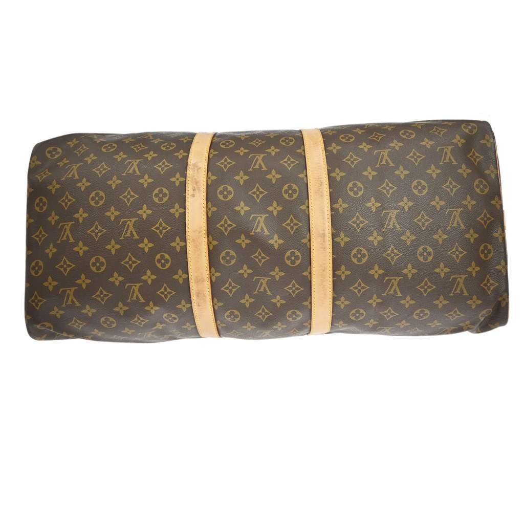 Louis Vuitton Keepall Bandouliere Bag Brown Canvas Fair condition - Inside View