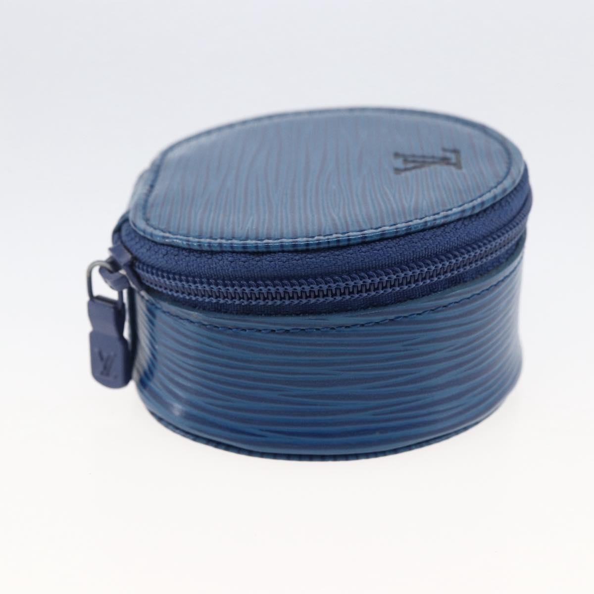 Louis Vuitton Ecrin Bijoux Jewelry Case Blue Leather Good condition - Inside View