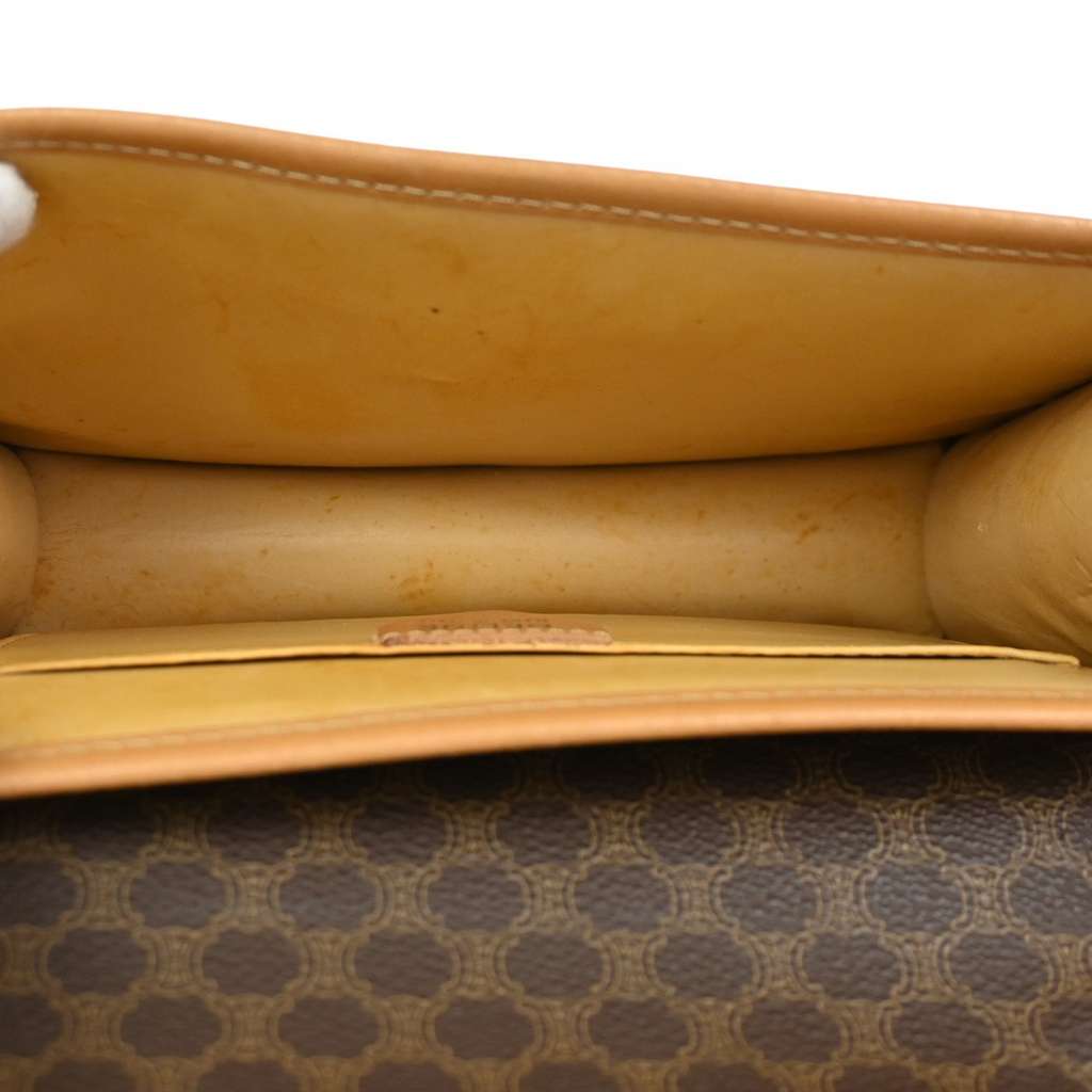 Celine Vintage Macadam Handbag Brown Canvas Good condition - Model View