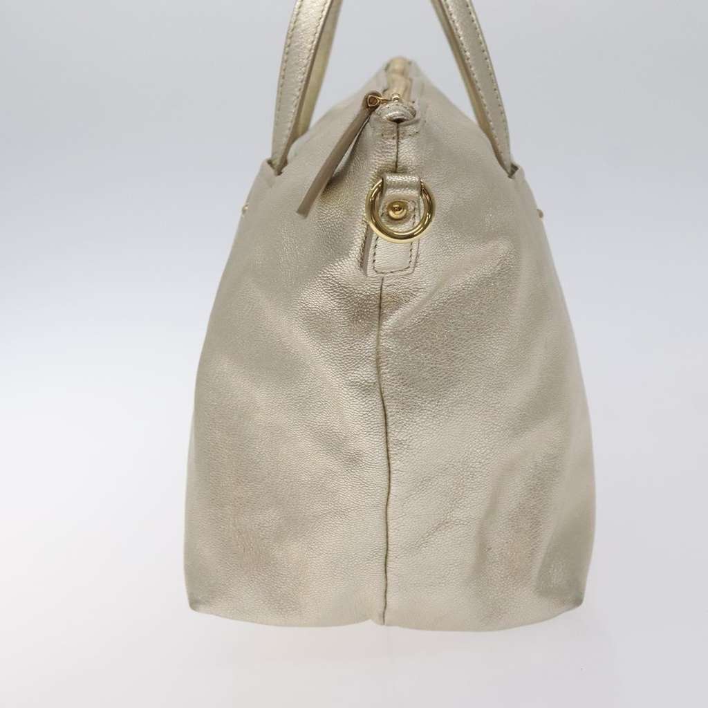 Salvatore Ferragamo Vintage Zip Tote Gold Leather Good condition - Inside View