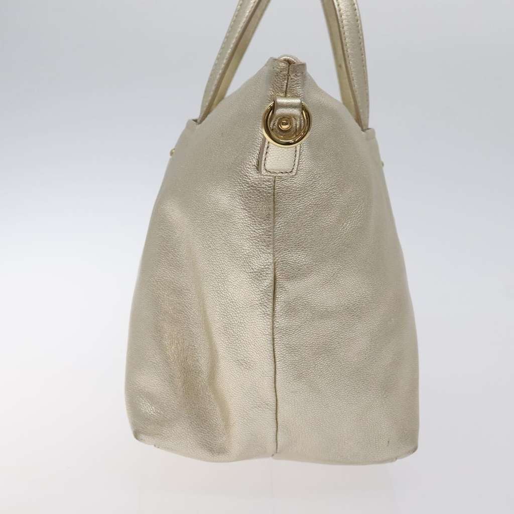 Salvatore Ferragamo Vintage Zip Tote Gold Leather Good condition - Model View