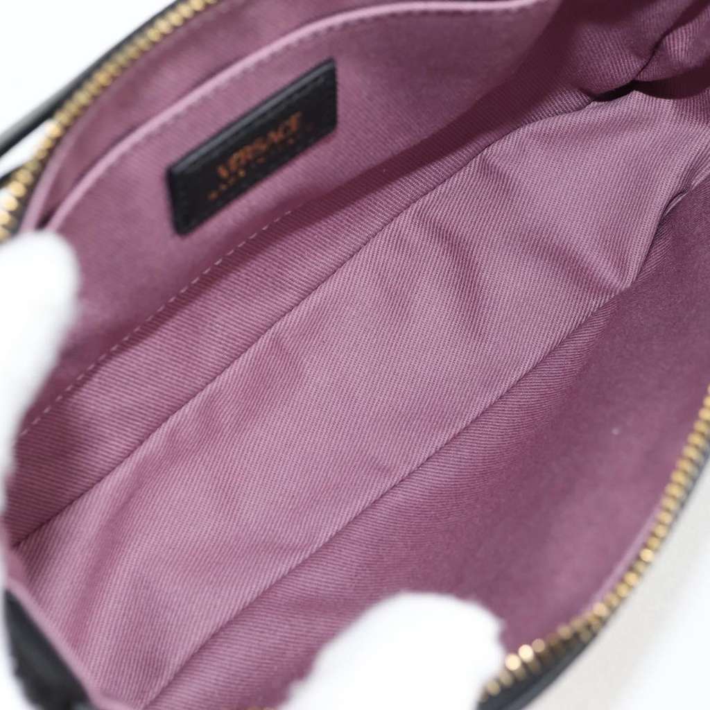 Versace Medusa Shoulder Bag Black Leather Good condition - Box View